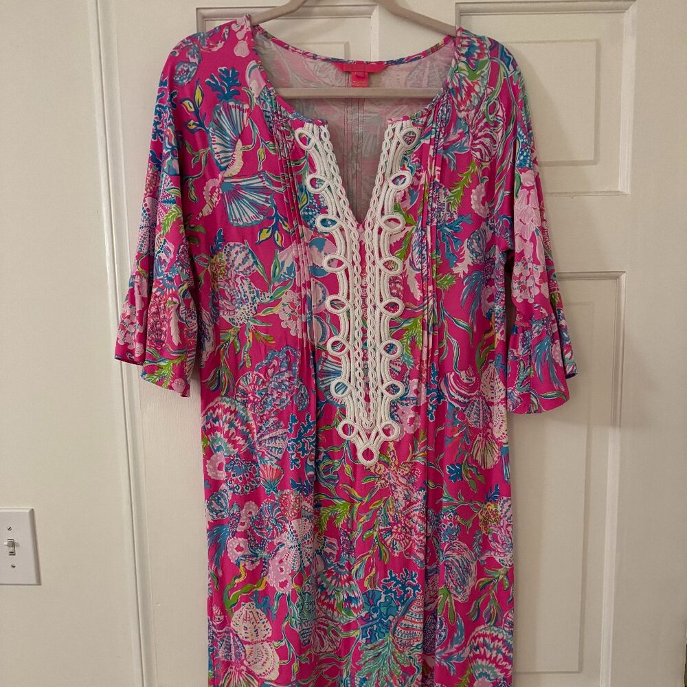 Lilly Pulitzer Pink and Blue Floral Dress